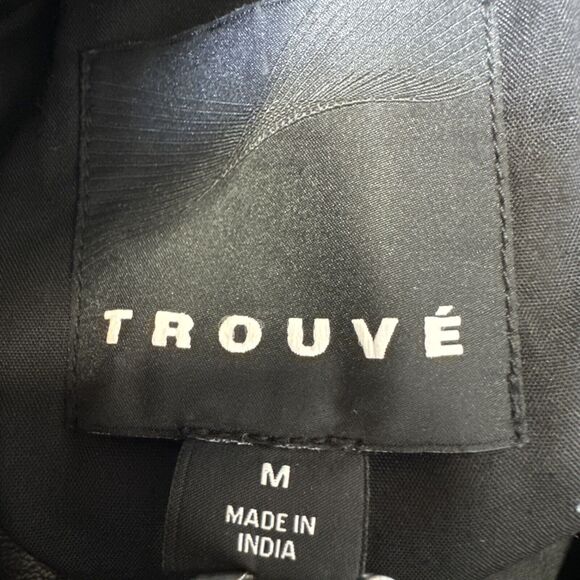 Trouvé $298 100% Leather Black And White Lined Zippered Jacket Size: Medium - Picture 5 of 6